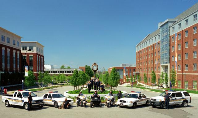 Members of The University of Akron police department