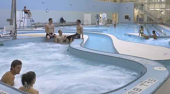 Image of students in a pool